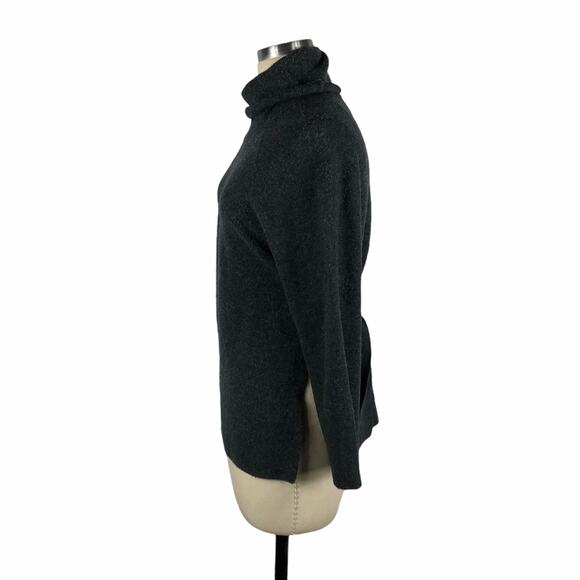 CHARLI Gray Wool Turtleneck Belted Sweater XS Soft - Picture 2 of 8